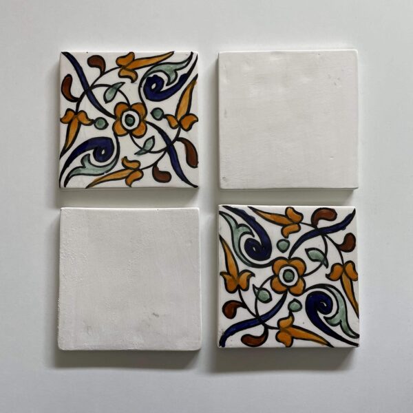 Decorative Moroccan Ceramic Tiles - Traditional Hand-Painted Patterns