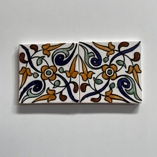 Decorative Moroccan Ceramic Tiles - Traditional Hand-Painted Patterns