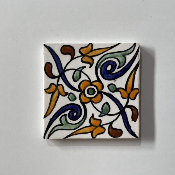 Decorative Moroccan Ceramic Tiles - Traditional Hand-Painted Patterns