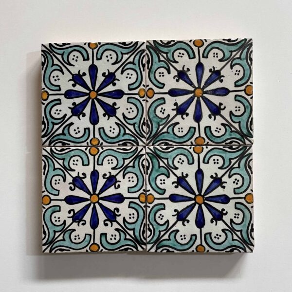 Moroccan Ceramic Tiles - Authentic Hand-Painted Designs