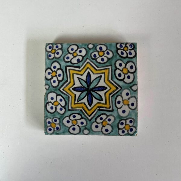 TILES 4"×4" Moroccan - Hand Painted Moroccan Tiles - Kitchen Tiles - Bathroom Tiles - Ceramic Accent Tiles