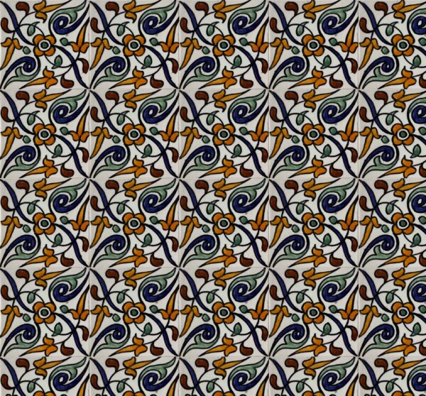 Decorative Moroccan Ceramic Tiles - Traditional Hand-Painted Patterns