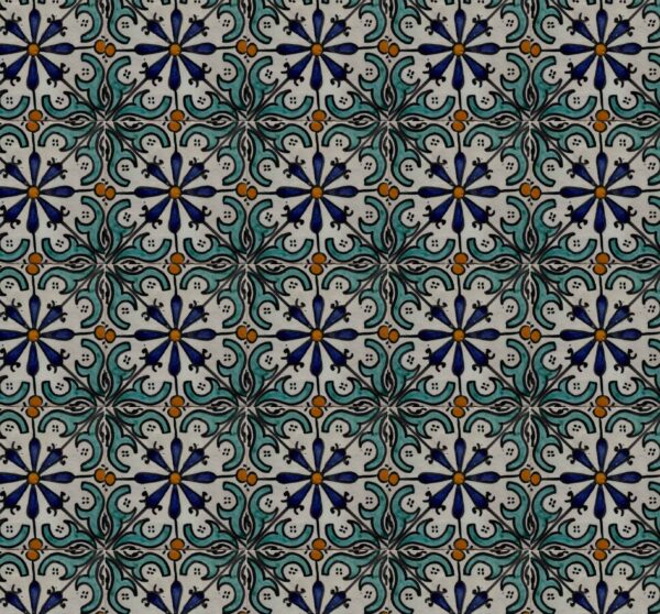 Moroccan Ceramic Tiles - Authentic Hand-Painted Designs